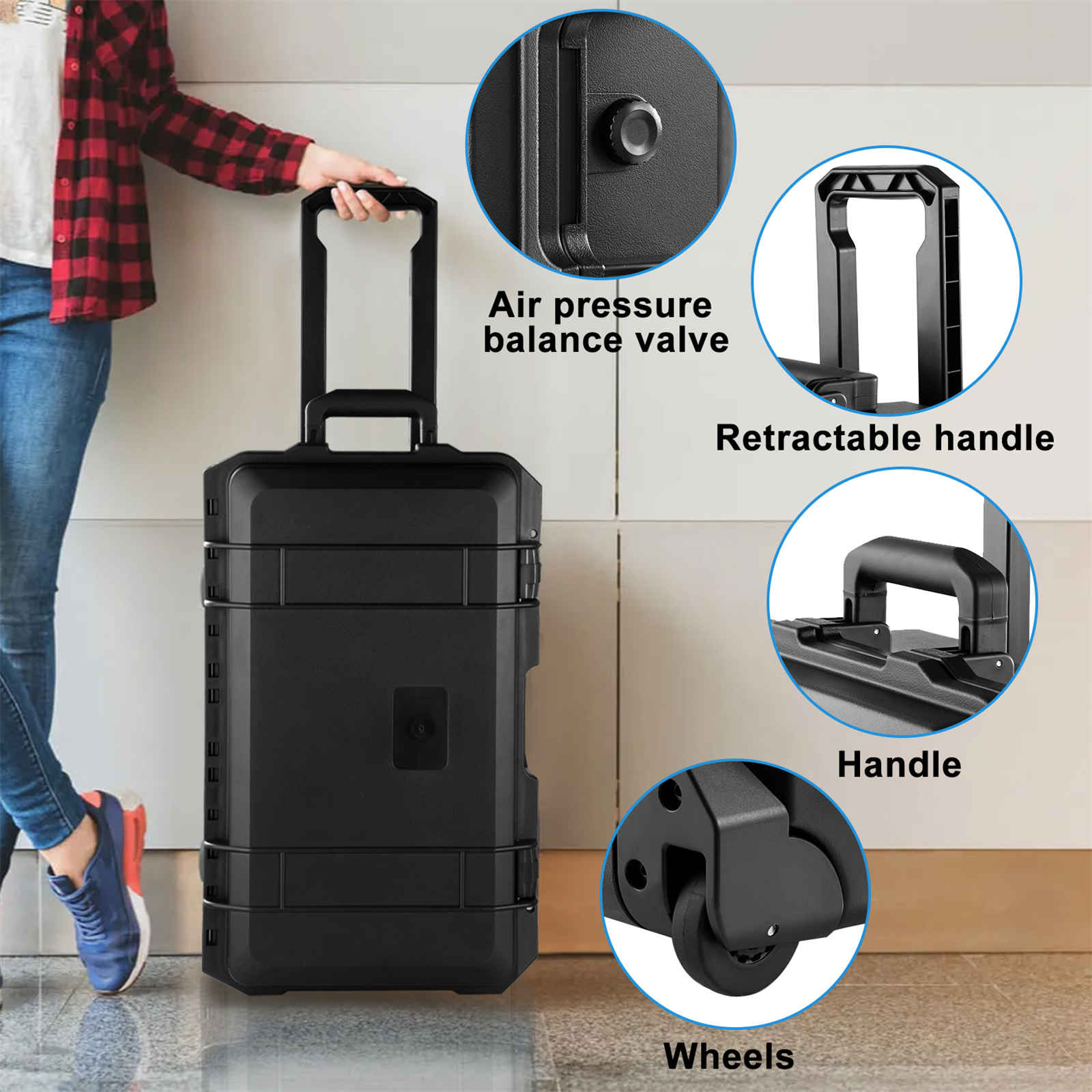 Rolling Camera Case, Portable  - Drone Camera Case 评论和价格