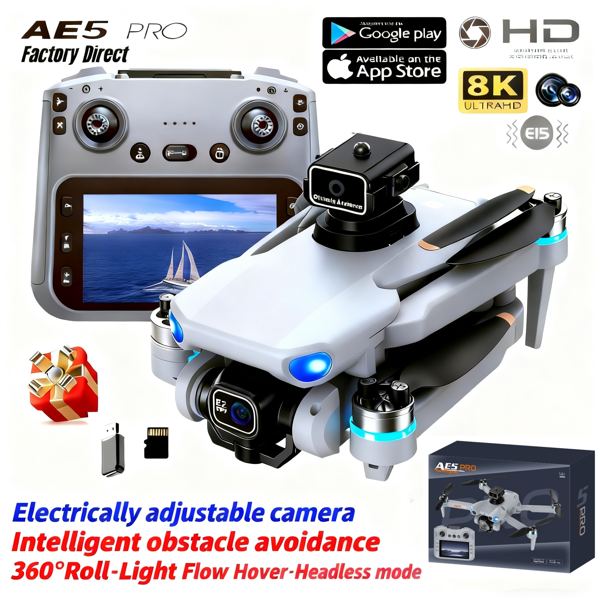 2026 New AE5 Pro Drone 8K HD 4 - Drone Camera Thermal 评论和价格