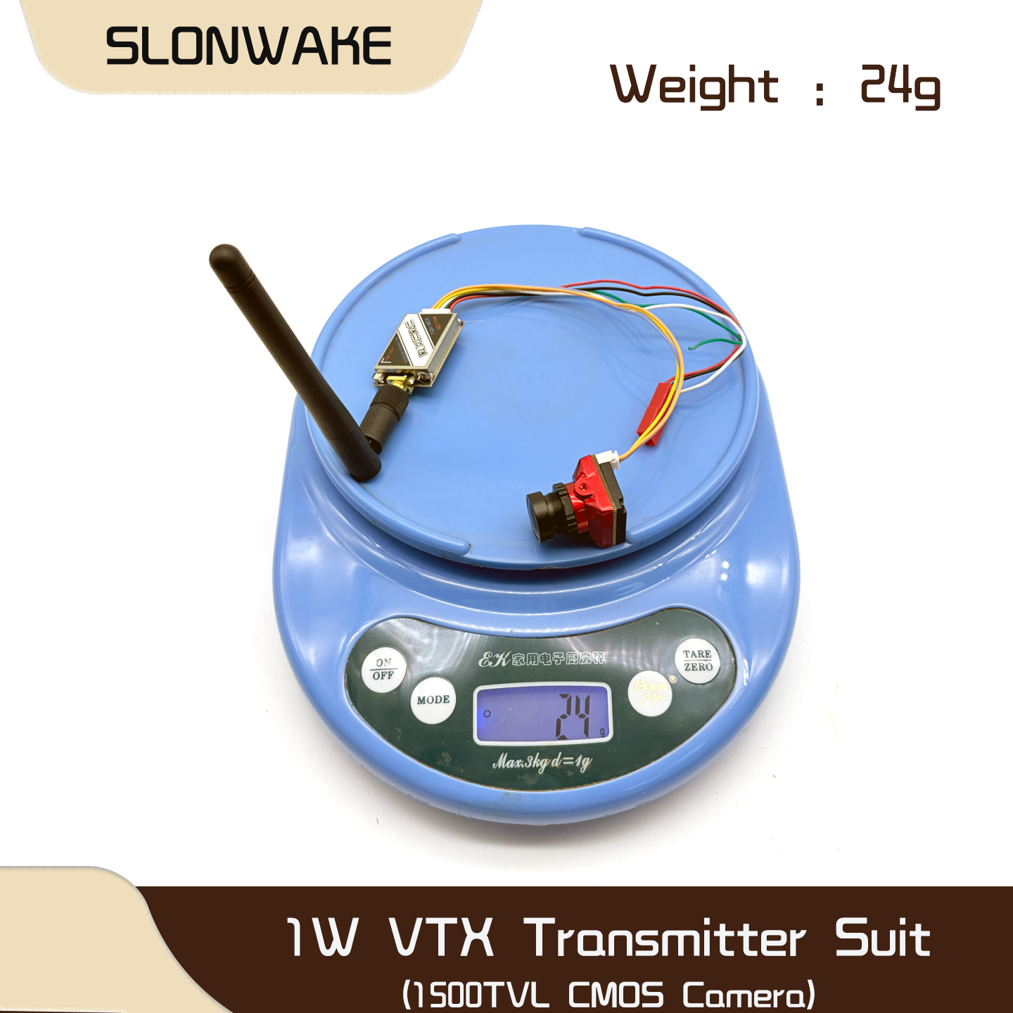 SLONWAKE  5.8G 48CH 1W VTX 100 - Drone Camera Lens 评论和价格