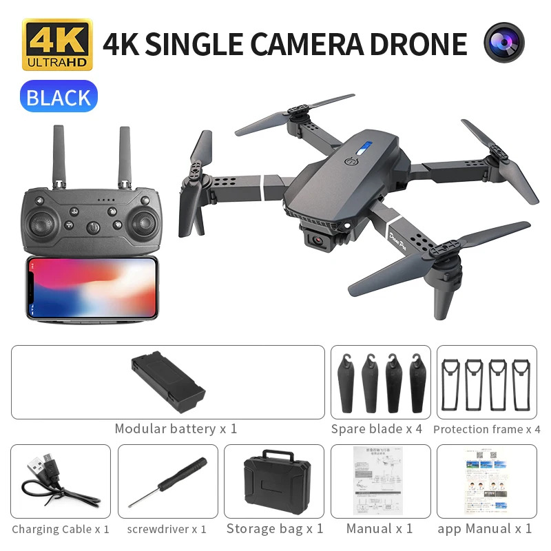 E88 ProIntelligent Folding Dro - Drone Camera 4K 评论和价格
