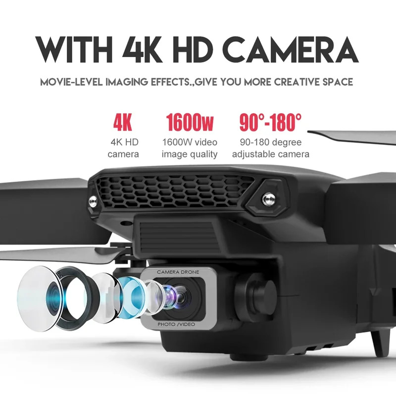 E88 ProIntelligent Folding Dro - Drone Camera 4K 评论和价格