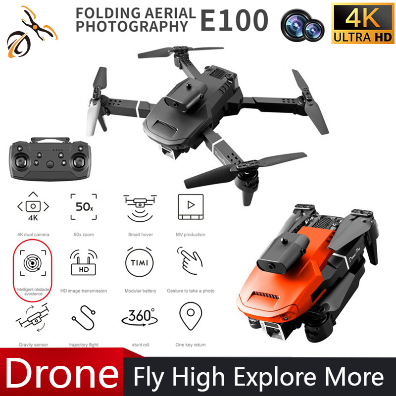 Mini E100 Four-sided Obstacle  - Drone Camera With Gimbal 评论和价格