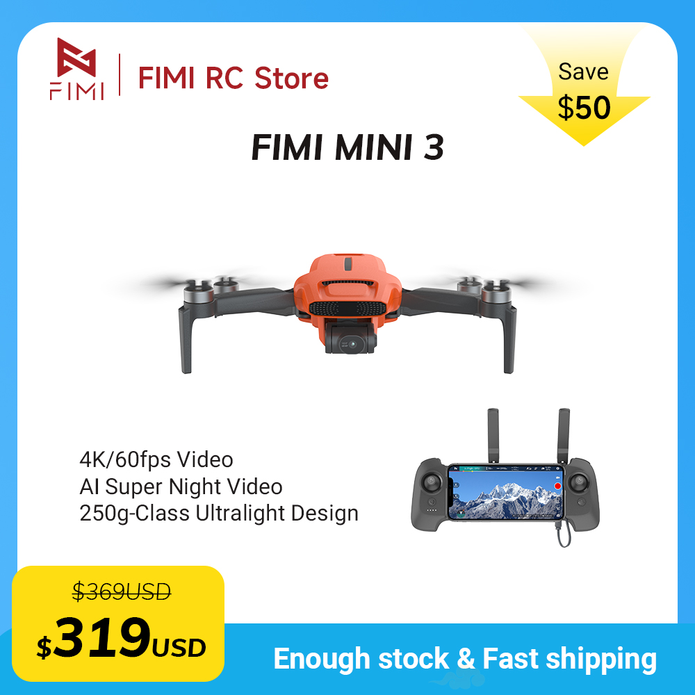 FIMI MINI 3 Camere drone 4K 60 - Drone Camera Night Vision 评论和价格