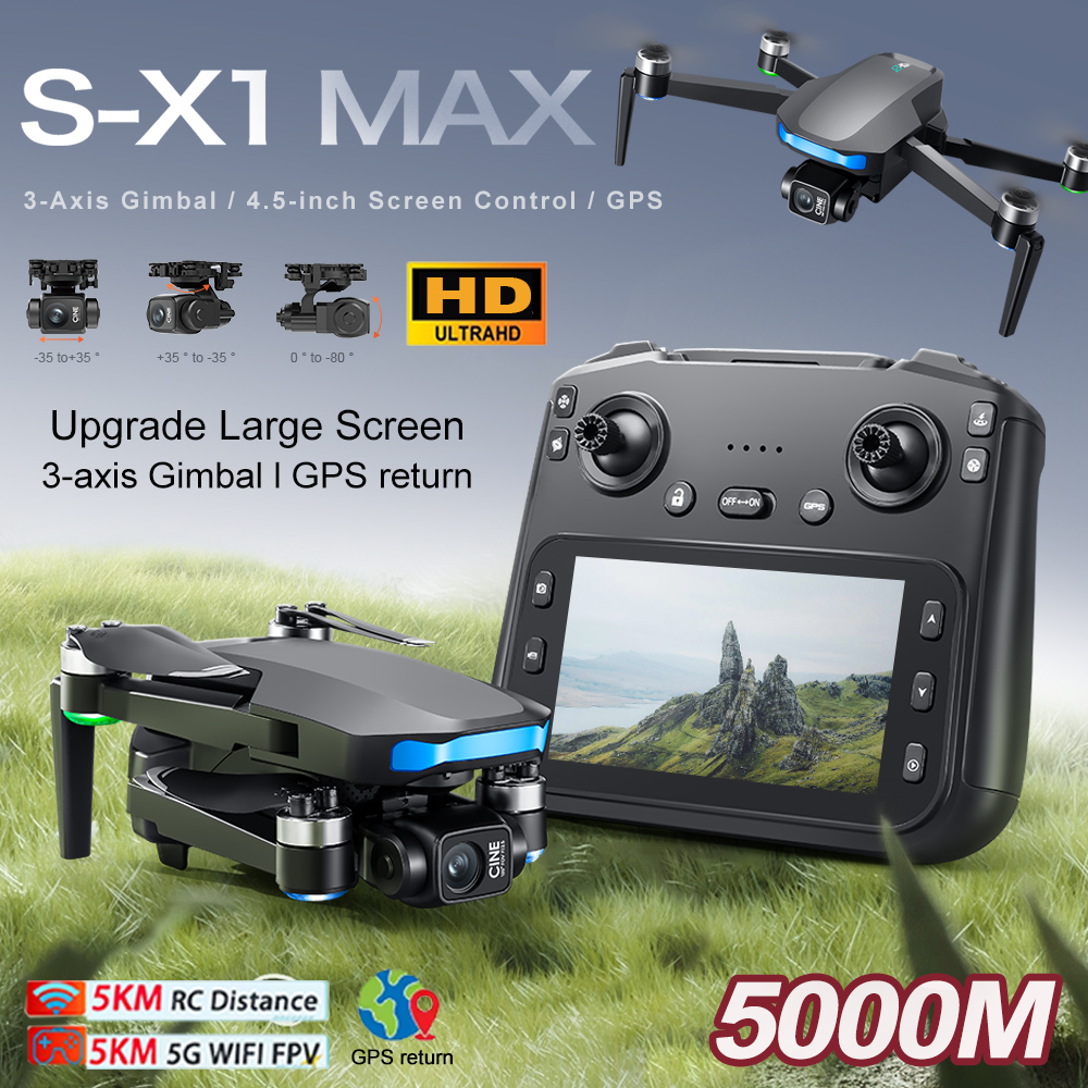 New S-X1 MAX Drone GPS 8K Prof - Drone Camera Professional 评论和价格