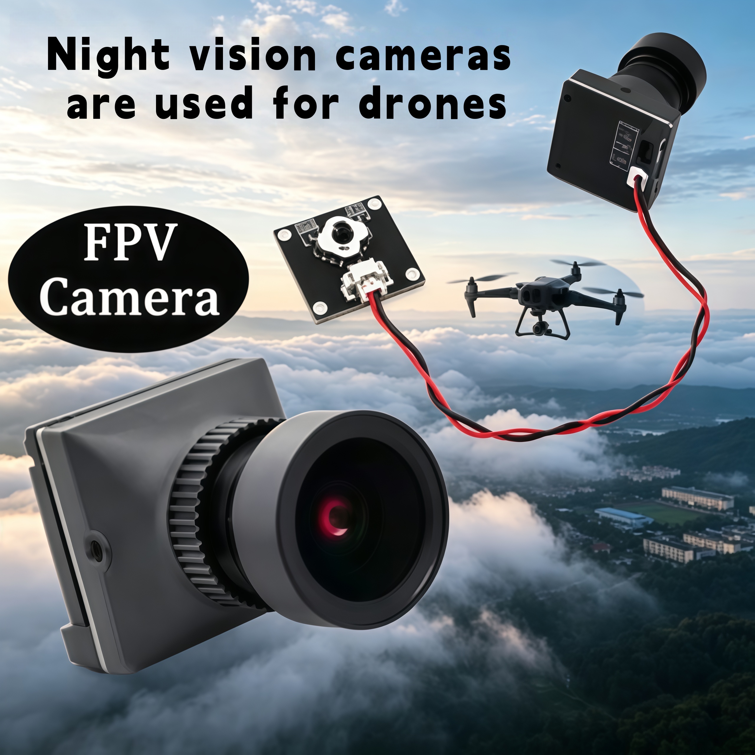 1500TVL HD CADDX Snail FPV Cam - Drone Camera Night Vision 评论和价格